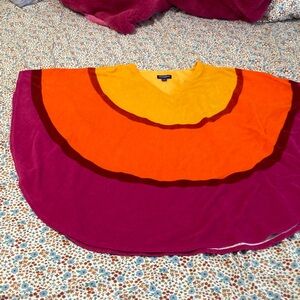 Marimekko x target Orange, Pink, yellow poncho, dress, swim coverup beach pool.